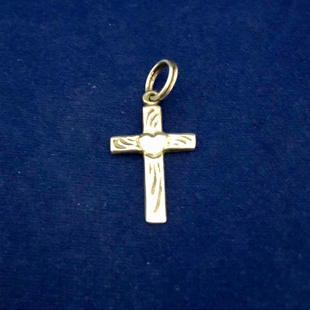 COPY - Sterling Silver Heart Crucifix Cross Charm…